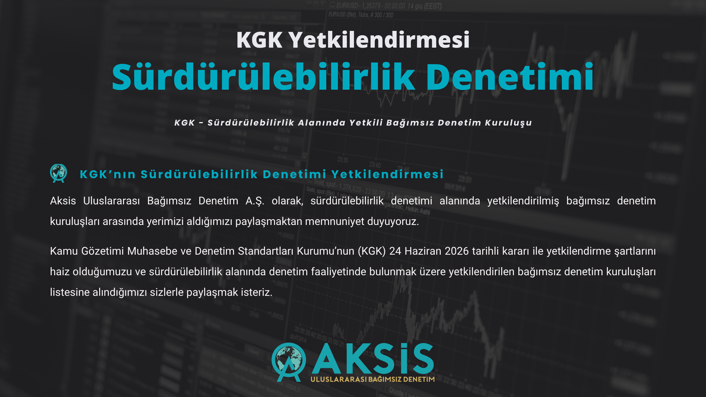 KGK Sürdürülebilirlik Denetimi Yetkilendirmesi